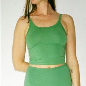 New XS ARQ Crop Tank in Verdant